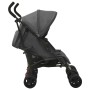 Anthracite gray steel twin stroller by vidaXL, Baby strollers - Ref: Foro24-10236, Price: 211,39 €, Discount: %