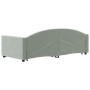 Light gray velvet trundle sofa bed 90x200 cm by vidaXL, Beds and slatted bases - Ref: Foro24-3197301, Price: 237,56 €, Discou...