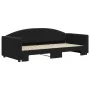 Sofá cama nido terciopelo negro 90x190 cm de vidaXL, Camas y somieres - Ref: Foro24-3197316, Precio: 241,99 €, Descuento: %