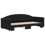 Sofá cama nido terciopelo negro 90x190 cm de vidaXL, Camas y somieres - Ref: Foro24-3197316, Precio: 245,67 €, Descuento: %