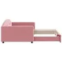 Sofá cama nido terciopelo rosa 100x200 cm de vidaXL, Camas y somieres - Ref: Foro24-3197311, Precio: 265,16 €, Descuento: %