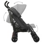 Anthracite gray steel twin stroller by vidaXL, Baby strollers - Ref: Foro24-10236, Price: 211,39 €, Discount: %