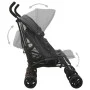 Carrito para gemelos de acero gris antracita de vidaXL, Cochecitos de bebé - Ref: Foro24-10236, Precio: 208,06 €, Descuento: %