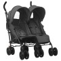 Anthracite gray steel twin stroller by vidaXL, Baby strollers - Ref: Foro24-10236, Price: 211,39 €, Discount: %