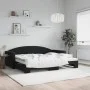 Ausziehbares Schlafsofa aus schwarzem Samt, 90 x 200 cm von vidaXL, Betten und Lattenroste - Ref: Foro24-3197305, Preis: 249,...