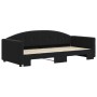 Sofá cama nido terciopelo negro 90x200 cm de vidaXL, Camas y somieres - Ref: Foro24-3197305, Precio: 238,90 €, Descuento: %