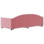 Ausziehbares Schlafsofa aus rosafarbenem Samt, 90 x 200 cm von vidaXL, Betten und Lattenroste - Ref: Foro24-3197304, Preis: 2...