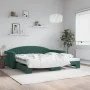 Sofá cama nido terciopelo verde oscuro 100x200 cm de vidaXL, Camas y somieres - Ref: Foro24-3197310, Precio: 260,66 €, Descue...