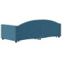 Ausziehbares Schlafsofa aus blauem Samt, 90 x 200 cm von vidaXL, Betten und Lattenroste - Ref: Foro24-3197300, Preis: 249,78 ...