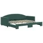 Sofá cama nido terciopelo verde oscuro 90x200 cm de vidaXL, Camas y somieres - Ref: Foro24-3197303, Precio: 249,57 €, Descuen...