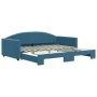 Sofá cama nido terciopelo azul 100x200 cm de vidaXL, Camas y somieres - Ref: Foro24-3197307, Precio: 252,54 €, Descuento: %