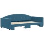 Sofá cama nido terciopelo azul 100x200 cm de vidaXL, Camas y somieres - Ref: Foro24-3197307, Precio: 255,13 €