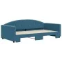 Sofá cama nido terciopelo azul 100x200 cm de vidaXL, Camas y somieres - Ref: Foro24-3197307, Precio: 252,54 €, Descuento: %