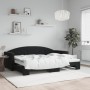 Sofá cama nido terciopelo negro 80x200 cm de vidaXL, Camas y somieres - Ref: Foro24-3197298, Precio: 244,36 €, Descuento: %