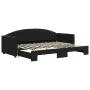 Sofá cama nido terciopelo negro 80x200 cm de vidaXL, Camas y somieres - Ref: Foro24-3197298, Precio: 239,98 €, Descuento: %