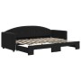 Sofá cama nido terciopelo negro 80x200 cm de vidaXL, Camas y somieres - Ref: Foro24-3197298, Precio: 244,36 €, Descuento: %