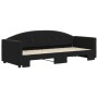 Sofá cama nido terciopelo negro 80x200 cm de vidaXL, Camas y somieres - Ref: Foro24-3197298, Precio: 244,36 €, Descuento: %
