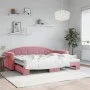 Sofá cama nido terciopelo rosa 80x200 cm de vidaXL, Camas y somieres - Ref: Foro24-3197297, Precio: 243,36 €, Descuento: %