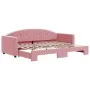Sofá cama nido terciopelo rosa 80x200 cm de vidaXL, Camas y somieres - Ref: Foro24-3197297, Precio: 243,36 €, Descuento: %