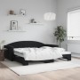 Sofá cama nido terciopelo negro 100x200 cm de vidaXL, Camas y somieres - Ref: Foro24-3197312, Precio: 274,65 €, Descuento: %