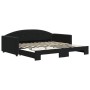 Sofá cama nido terciopelo negro 100x200 cm de vidaXL, Camas y somieres - Ref: Foro24-3197312, Precio: 274,65 €, Descuento: %