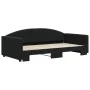 Sofá cama nido terciopelo negro 100x200 cm de vidaXL, Camas y somieres - Ref: Foro24-3197312, Precio: 268,70 €, Descuento: %