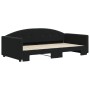 Sofá cama nido terciopelo negro 100x200 cm de vidaXL, Camas y somieres - Ref: Foro24-3197312, Precio: 274,65 €, Descuento: %
