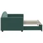 Dark green velvet trundle sofa bed 80x200 cm by vidaXL, Beds and slatted bases - Ref: Foro24-3197296, Price: 242,42 €, Discou...