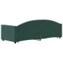 Dark green velvet trundle sofa bed 80x200 cm by vidaXL, Beds and slatted bases - Ref: Foro24-3197296, Price: 242,42 €, Discou...