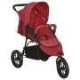 Cochecito de bebé de acero rojo de vidaXL, Cochecitos de bebé - Ref: Foro24-10263, Precio: 232,09 €, Descuento: %