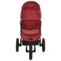 Cochecito de bebé de acero rojo de vidaXL, Cochecitos de bebé - Ref: Foro24-10263, Precio: 232,09 €, Descuento: %