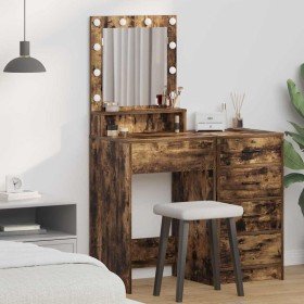 Mesa de Tocador con estante Roble ahumado 50 x 41 x 135 cm