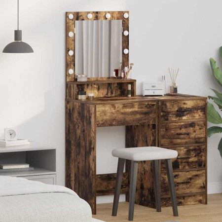 Mesa de Tocador con estante Roble ahumado 50 x 41 x 135 cm