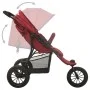 Cochecito de bebé de acero rojo de vidaXL, Cochecitos de bebé - Ref: Foro24-10263, Precio: 232,09 €, Descuento: %