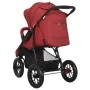 Cochecito de bebé de acero rojo de vidaXL, Cochecitos de bebé - Ref: Foro24-10263, Precio: 232,09 €, Descuento: %