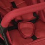 Cochecito de bebé de acero rojo de vidaXL, Cochecitos de bebé - Ref: Foro24-10263, Precio: 236,94 €, Descuento: %
