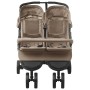 Steel gray taupe twin stroller by vidaXL, Baby strollers - Ref: Foro24-10243, Price: 308,48 €, Discount: %