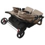 Steel gray taupe twin stroller by vidaXL, Baby strollers - Ref: Foro24-10243, Price: 308,48 €, Discount: %