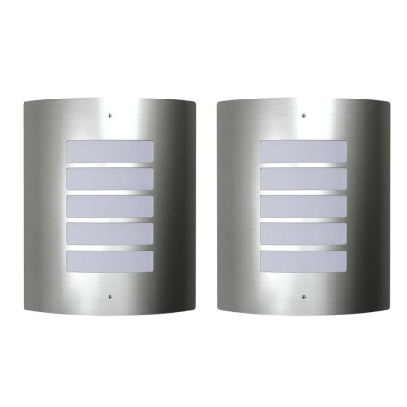 2 Outdoor wall lights, stainless steel wall lamps by vidaXL, Outdoor lighting - Ref: Foro24-160162, Price: 43,64 €, Discount: %