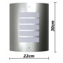 2 Außenwandleuchten, Wandleuchten aus Edelstahl von vidaXL, Außenbeleuchtung - Ref: Foro24-160162, Preis: 43,64 €, Rabatt: %