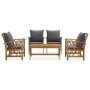 5-teiliges Gartenset mit Kissen aus massivem Akazienholz von vidaXL, Gartensets - Ref: Foro24-3057994, Preis: 472,64 €, Rabat...
