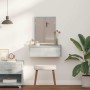 Mesa de tocador Gris 60 x 40 x 70 cm Madera contrachapada