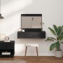 Mesa de tocador Negro 83 x 40 x 70 cm Madera contrachapada