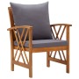 5-teiliges Gartenset mit Kissen aus massivem Akazienholz von vidaXL, Gartensets - Ref: Foro24-3057994, Preis: 472,64 €, Rabat...