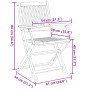 Sillas de jardín plegables 8 unidades madera maciza de acacia