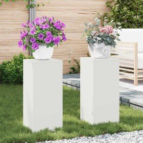 Soporte de plantas 2 pcs 24 x 24 x 55 cm Acero en Soportes para macetas | Comprar online en Foro24