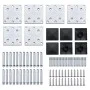 Black WPC Fence Panel Set 792x(105-186) cm by vidaXL, fence panels - Ref: Foro24-3070440, Price: 1,00 €, Discount: %