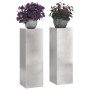 Soporte de plantas 2 pcs Plateado 24 x 24 x 75 cm en Soportes para macetas | Comprar online en Foro24