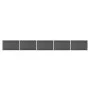 Set of black WPC fence panels 872x105 cm by vidaXL, fence panels - Ref: Foro24-3070450, Price: 865,94 €, Discount: %