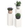 Soportes para plantas 3 pcs 24 x 24 x 75 cm Acero